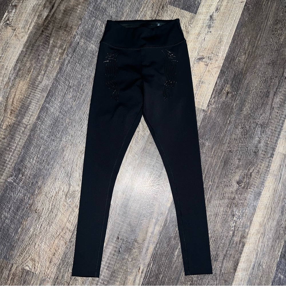 Gymshark Exo Ultra Leggings Small Black Full Length Gripping Waist Solid XS